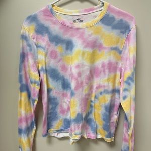 Women’s Hollister long sleeve tie dye t shirt